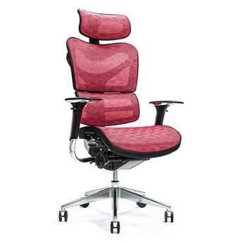 Ergonomiczny fotel biurowy Ergo 700, czerwony