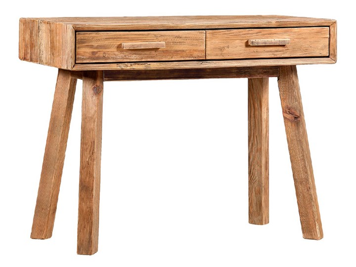 Konsola drewniana / stolik Poppet Styl Nowoczesny Głębokość 48 cm Szerokość 100 cm Z szufladą Drewno Sosna Wysokość 76 cm Pomieszczenie Przedpokój