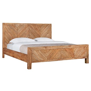 Łóżko drewniane Idyllic z zagłówkiem, 180x200