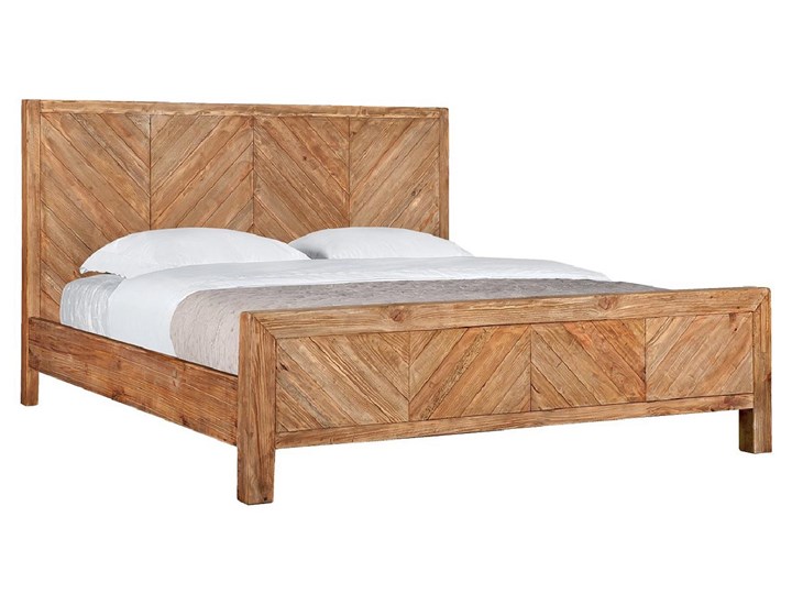 Łóżko drewniane Idyllic z zagłówkiem, 180x200 Rozmiar materaca 180x200 cm Drewno Styl Nowoczesny
