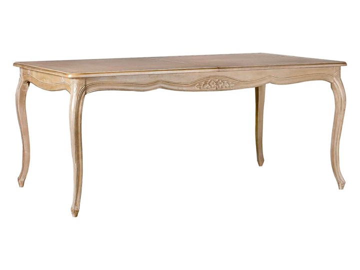 Stół rozkładany do jadalni Dinah beige przecierany Drewno Metal Pomieszczenie Stoły do jadalni Wysokość 78 cm Rozkładanie Rozkładane