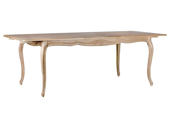 Stół rozkładany do jadalni Dinah beige przecierany Pomieszczenie Stoły do salonu Wysokość 78 cm Drewno Metal Styl Prowansalski