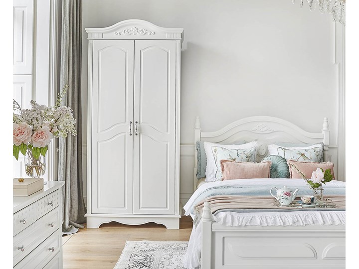 Szafa 2 drzwiowa 806B Victoria, 107x227 cm Płyta laminowana Kategoria Szafy do garderoby Drewno Głębokość 60 cm Szerokość 107 cm Płyta MDF Lustro