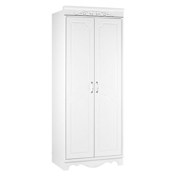 Szafa 2-drzwiowa biała 88x220 cm Delia