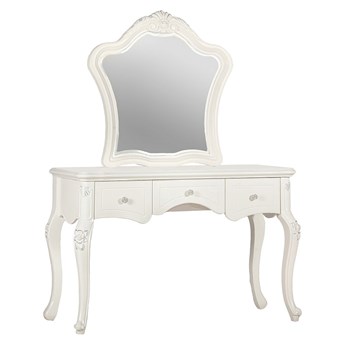 Toaletka z lustrem Paloma, 3 szuflady, 120x165, ecru