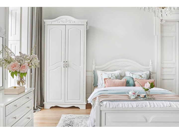 Szafa 2 drzwiowa 806B Victoria, 107x227 cm Głębokość 60 cm Płyta MDF Drewno Rodzaj frontów Mat Płyta laminowana Szerokość 107 cm Ilość drzwi Dwudrzwiowe