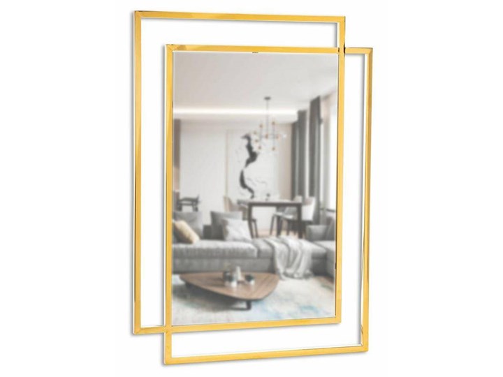 Lustro Vido Gold 110x80 cm Ścienne Prostokątne Styl Klasyczny