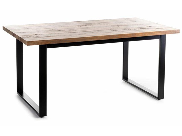 Stół Silva Black Oak 160x90 cm Metal Płyta MDF Długość 160 cm Drewno Wysokość 75 cm Stal Pomieszczenie Stoły do jadalni