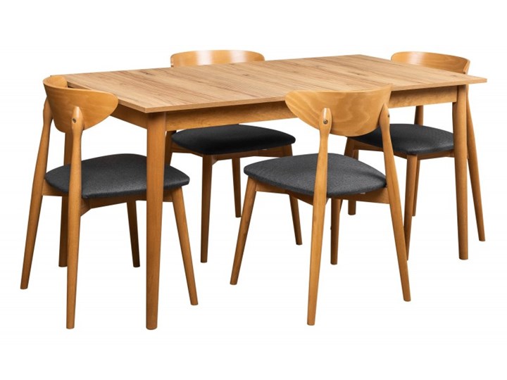 Zestaw Skandynawski Stół + Krzesła do Salonu 190/150x80 Kategoria Stoły z krzesłami