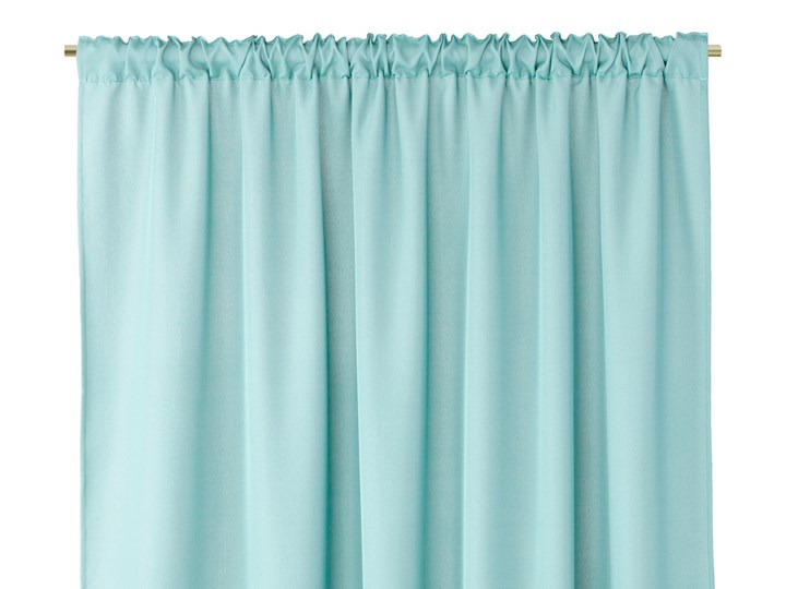 Zasłony dekoracyjne z eleganckim marszczeniem do sypialni na taśmie Oxford 140x250 cm Morskie ELEGANTE Kolor Poliester Typ Zasłony gotowe