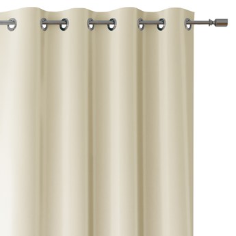 Zasłony dekoracyjne na przelotkach Oxford Tie Back 140x250 cm Beżowe ELEGANTE