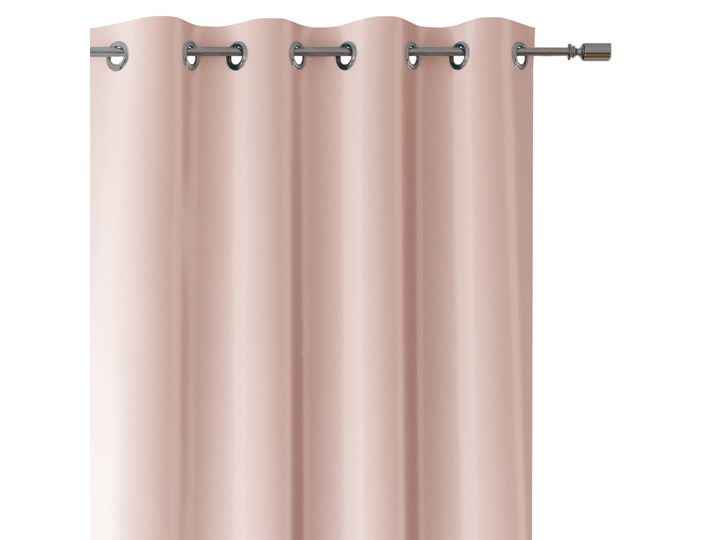 Zasłony dekoracyjne na przelotkach Oxford Tie Back 140x250 cm Pudrowy Róż ELEGANTE Poliester Wzór Gładkie