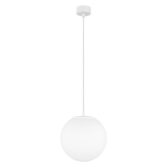 Biała matowa lampa wisząca Sotto Luce Tsuki, ⌀ 25 cm