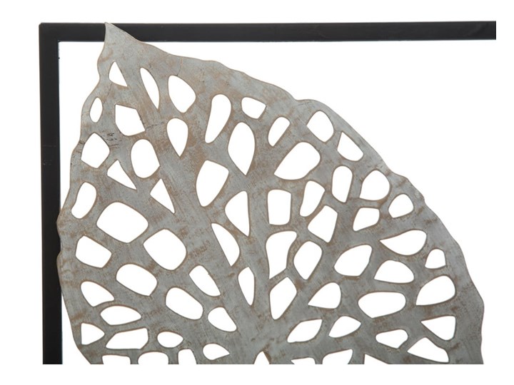 Metalowa dekoracja wisząca z wzorem liści Mauro Ferretti Ory -A-, 31x90 cm Styl Klasyczny Kolor Szary