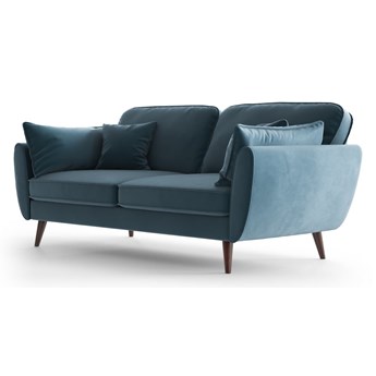 Jasnoniebieska aksamitna sofa My Pop Design Auteuil