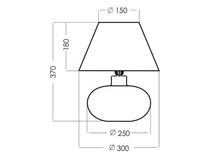Lampa stołowa BERGEN BLACK L007252110 4concepts L007252110 | SPRAWDŹ RABAT W KOSZYKU ! Lampa z kloszem Styl Nowoczesny