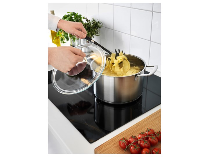 IKEA IKEA 365+ Garnek z pokrywką, stal nierdz/szkło, 5 l Stal nierdzewna Kategoria Garnki Aluminium Kolor Szary
