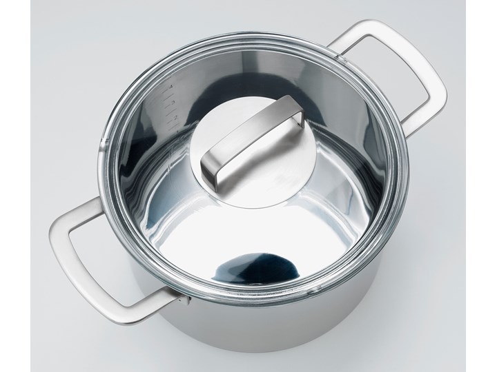 IKEA IKEA 365+ Garnek z pokrywką, stal nierdz/szkło, 5 l Kategoria Garnki Stal nierdzewna Aluminium Indukcja