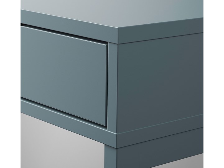 IKEA ALEX Biurko, Szaroturkusowy, 100x48 cm Stal Płyta MDF Szerokość 100 cm Kategoria Biurka