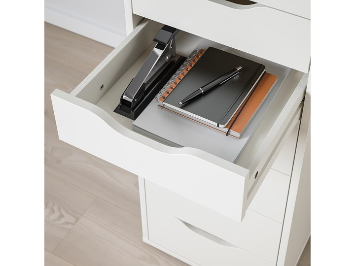IKEA ALEX Komoda, 9 szuflad, Biały, 36x116 cm Płyta MDF Szerokość 36 cm Kategoria Komody
