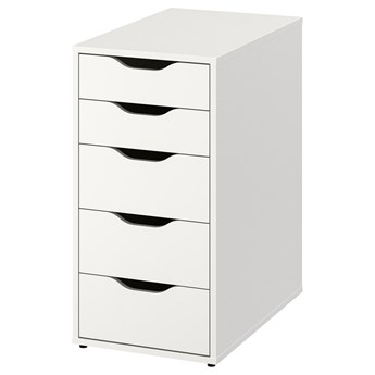 IKEA ALEX Komoda, Biały, 36x70 cm