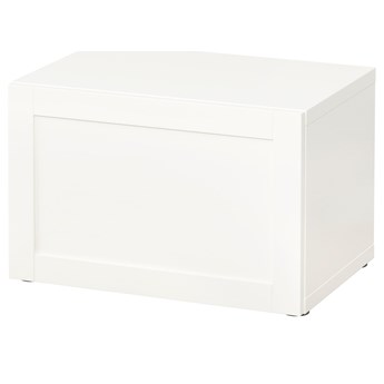 IKEA BESTÅ Szafka z drzwiczkami, Biały/Hanviken biały, 60x42x38 cm