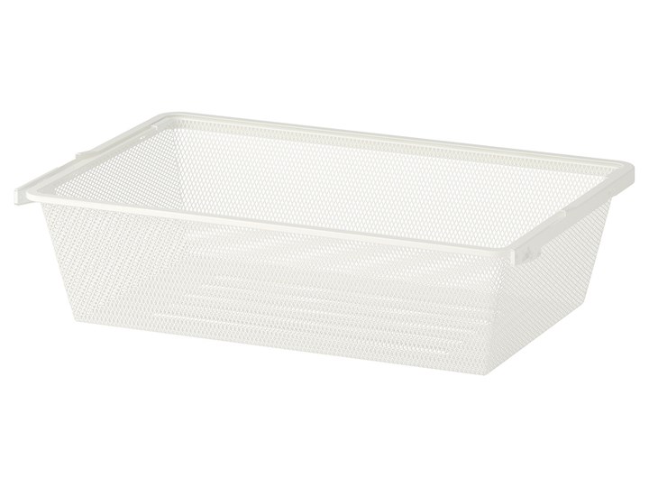 IKEA BOAXEL Kosz druciany, biały, 60x40x15 cm Kosze Kategoria Pudełka do przechowywania