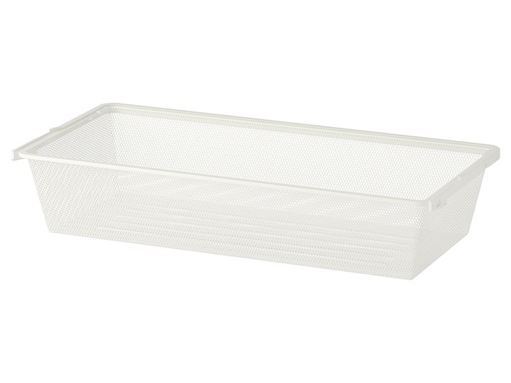 IKEA BOAXEL Kosz druciany, biały, 80x40x15 cm