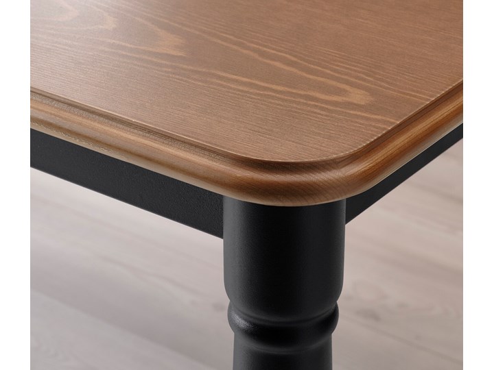 IKEA DANDERYD / INGOLF Stół i 4 krzesła, sosna czarny/brązowoczarny, 130x80 cm Kategoria Stoły z krzesłami Kolor Brązowy