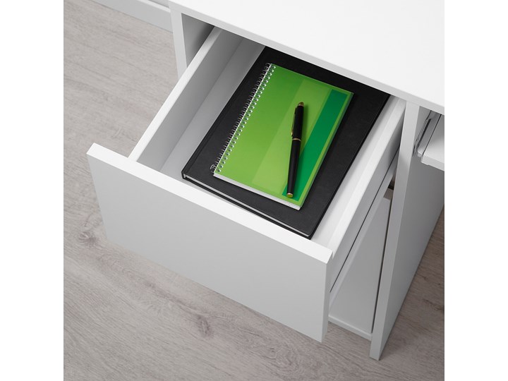 IKEA EJLER Biurko, biały, 100x45 cm Szerokość 100 cm Płyta MDF Pomieszczenie Biuro