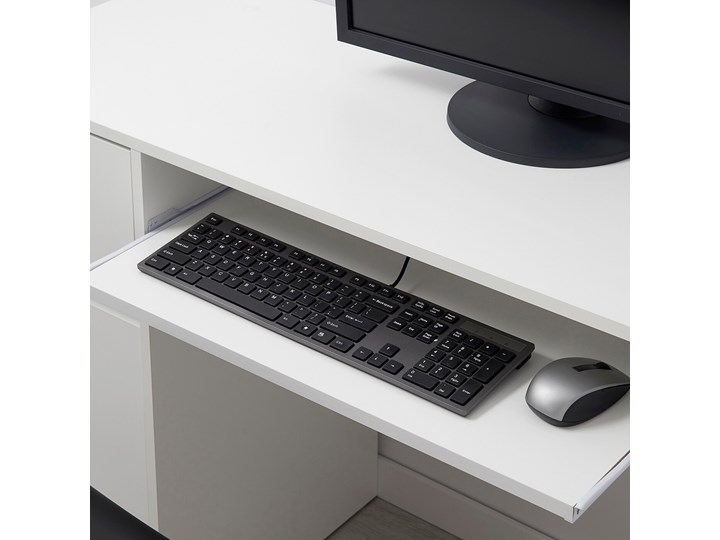 IKEA EJLER Biurko, biały, 100x45 cm Szerokość 100 cm Płyta MDF Pomieszczenie Biuro