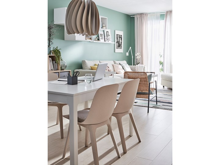IKEA EKEDALEN Stół rozkładany, Biały, 120/180x80 cm Rozkładanie Rozkładane Płyta MDF Szerokość 180 cm Długość 120 cm Kategoria Stoły kuchenne