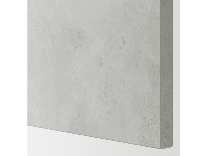 IKEA ENHET Kuchnia, antracyt/imitacja betonu, 243x63.5x241 cm Kolor Biały Kategoria Zestawy mebli kuchennych