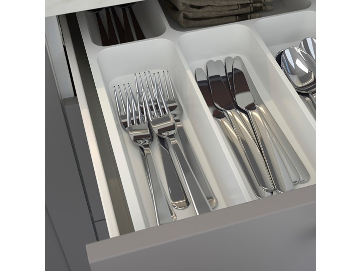 IKEA ENHET Kuchnia, antracyt/szary rama, 323x63.5x241 cm Kategoria Zestawy mebli kuchennych