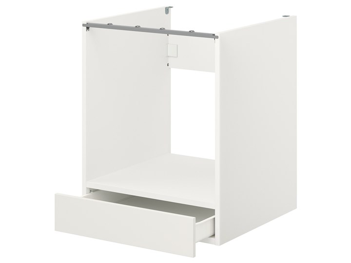 IKEA ENHET Sz stj piek z szu, biały, 60x62x75 cm Szafka dolna Do zabudowy Płyta MDF Kategoria Szafki kuchenne