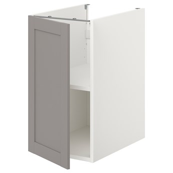 IKEA ENHET Sza st z pół/drzw, biały/szary rama, 40x62x75 cm