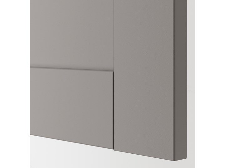 IKEA ENHET Szafka pod zlewozm/drzwi, biały/szary rama, 60x62x75 cm Płyta MDF Kategoria Szafki kuchenne