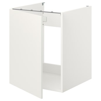IKEA ENHET Szafka pod zlewozm/drzwi, biały, 60x62x75 cm
