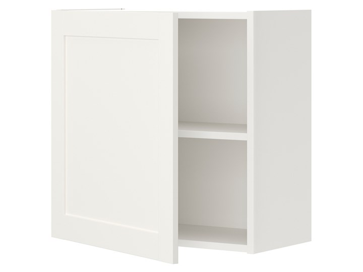 IKEA ENHET Szafka ścienna z 1 półką/drzwiami, biały/biały rama, 60x32x60 cm Szafka wisząca Płyta MDF Kategoria Szafki kuchenne