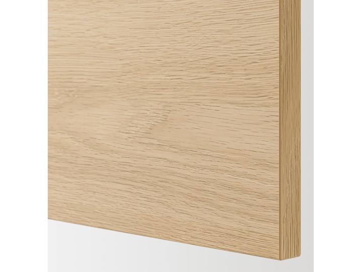 IKEA ENHET Szafka ścienna z 1 półką/drzwiami, biały/imit. dębu, 60x32x60 cm Wiszące Drewno Płyta stolarska Płyta MDF Rodzaj frontu Drzwiczki