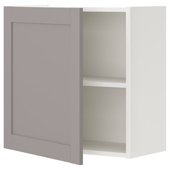 IKEA ENHET Szafka ścienna z 1 półką/drzwiami, biały/szary rama, 60x32x60 cm