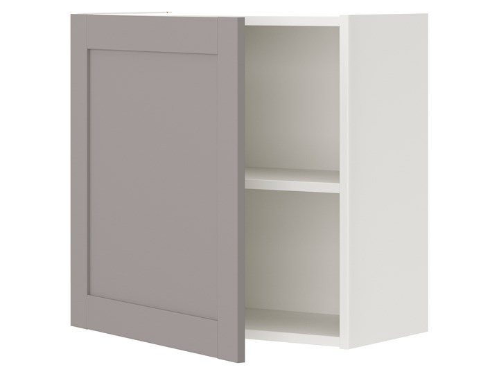 IKEA ENHET Szafka ścienna z 1 półką/drzwiami, biały/szary rama, 60x32x60 cm Szafka wisząca Płyta MDF Kategoria Szafki kuchenne