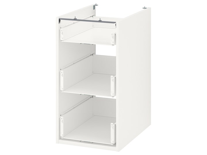 IKEA ENHET Szafka stojąca/3 szuflady, biały, 40x60x75 cm Płyta MDF Szafka dolna Kategoria Szafki kuchenne