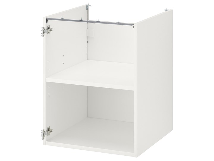 IKEA ENHET Szafka stojąca z półką, biały, 60x60x75 cm Szafka dolna Płyta MDF Kategoria Szafki kuchenne