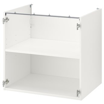 IKEA ENHET Szafka stojąca z półką, biały, 80x60x75 cm
