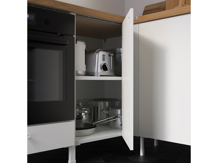 IKEA ENHET Szafka stojąca z półką, biały, 60x60x75 cm Płyta MDF Szafka dolna Kategoria Szafki kuchenne