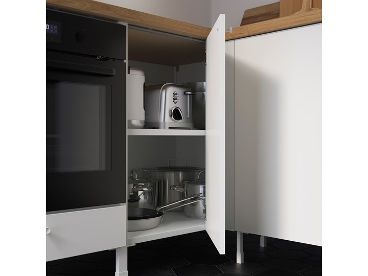 IKEA ENHET Szafka stojąca z półką, biały, 80x60x75 cm Płyta MDF Szafka dolna Kategoria Szafki kuchenne