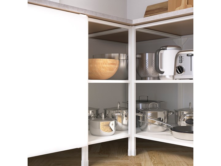 IKEA ENHET Szafka stojąca z półkami, biały, 60x60x75 cm Szafka dolna Kategoria Szafki kuchenne