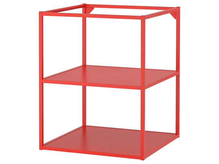 IKEA ENHET Szafka stojąca z półkami, czerwono-pomarańczowy, 60x60x75 cm Kategoria Szafki kuchenne Szafka dolna Kolor Czerwony