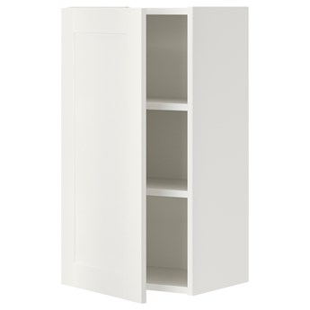 IKEA ENHET Szafka wisząca 2półki/drzwi, biały/biały rama, 40x32x75 cm